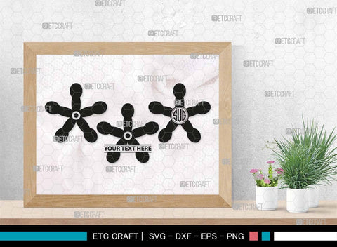 Retro Flower Monogram, Retro Flower Silhouette, Flower SVG, Cute Flower Svg, Flat Flowers Svg, Hippy Daisy Flower Svg, Flower Bundle, SB00552 SVG ETC Craft 