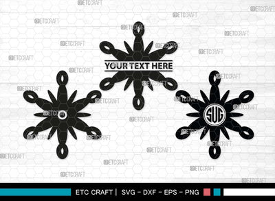 Retro Flower Monogram, Retro Flower Silhouette, Flower SVG, Cute Flower Svg, Flat Flowers Svg, Hippy Daisy Flower Svg, Flower Bundle, SB00552 SVG ETC Craft 