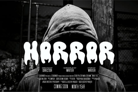 Retro Fluid Font Font Dm Letter Studio 