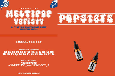 Retro Font & Monogram Bundle Font Font Dm Letter Studio 