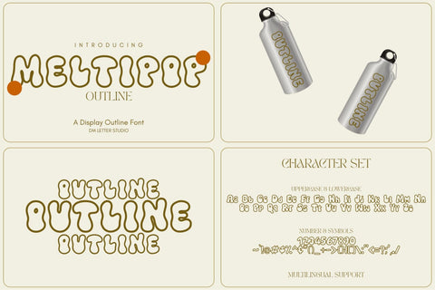 Retro Font & Monogram Bundle Font Font Dm Letter Studio 