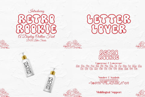 Retro Font & Monogram Bundle Font Font Dm Letter Studio 