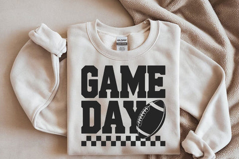Retro Football Game Day Design: Distressed SVG SVG DesignDestine 