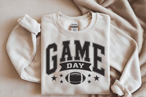 Retro Football Game Day Design: Distressed SVG SVG DesignDestine 