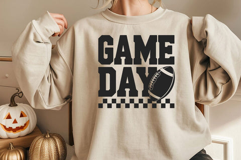 Retro Football Game Day Design: Distressed SVG SVG DesignDestine 