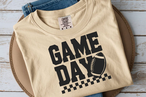 Retro Football Game Day Design: Distressed SVG SVG DesignDestine 