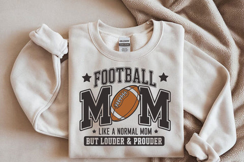 Retro Football Mom - Loud & Proud Design SVG DesignDestine 
