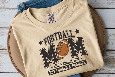 Retro Football Mom - Loud & Proud Design SVG DesignDestine 