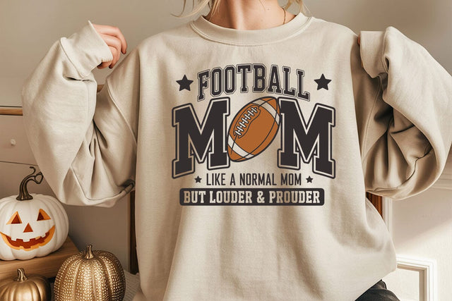Retro Football Mom - Loud & Proud Design SVG DesignDestine 