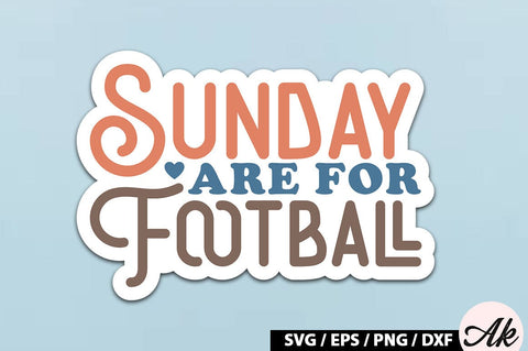 Retro Football Stickers SVG Bundle SVG akazaddesign 