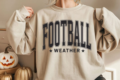 Retro Football Weather PNG SVG: Distressed Shirt Design SVG DesignDestine 