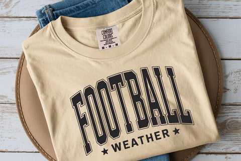 Retro Football Weather PNG SVG: Distressed Shirt Design SVG DesignDestine 