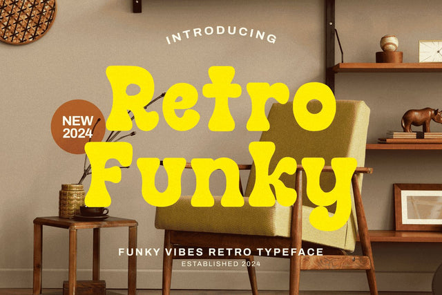 Retro Funky Font Mozarella 