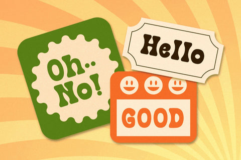 Retro Funky Font Mozarella 