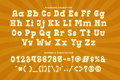 Retro Funky Font Mozarella 