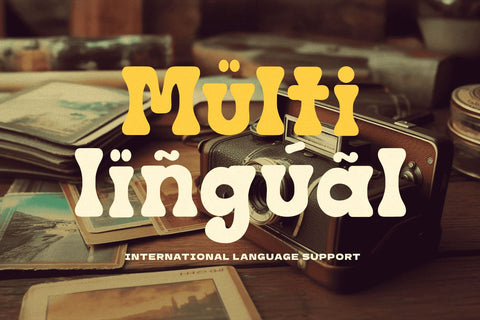 Retro Funky Font Mozarella 