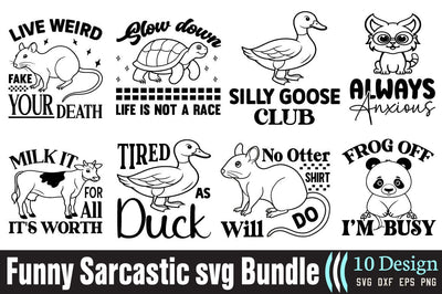 Retro Funny Sarcastic svg Bundle SVG Angelina750 