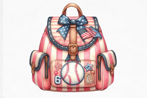 Retro Girly Baseball Sublimation Sublimation SVGista 