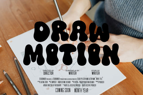 Retro Glow Font Font Dm Letter Studio 