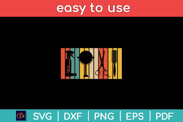 Retro Hairdresser Hairstylist Vintage Hair Stylist Svg Design SVG artprintfile 