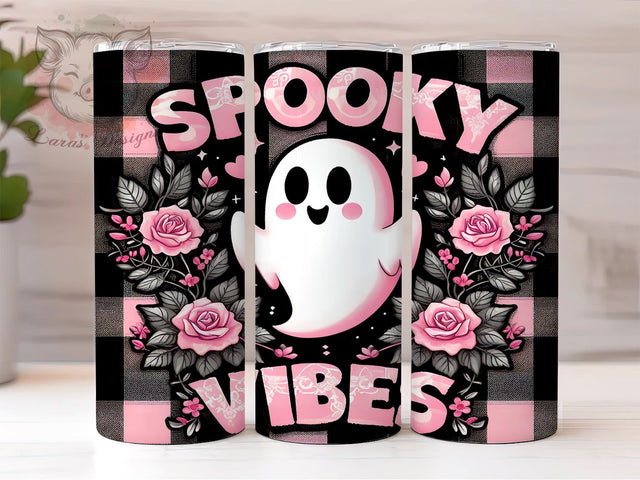 Retro Halloween 20oz Tumbler Png, Straight & Tapered Tumbler Png, Spooky Season Tumbler Png, Digital Download PNG Sublimation Lara' s Designs 