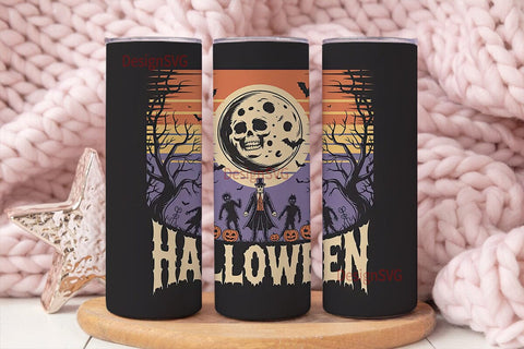 Retro Halloween 20oz Tumbler Wrap Sublimation DesignSVG 