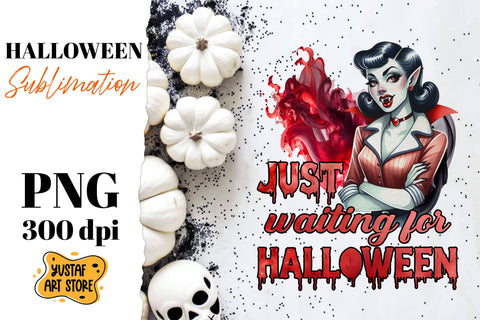 Retro Halloween sublimation design. Vampire sublimation. Sublimation Yustaf Art Store 
