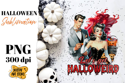 Retro Halloween sublimation design. Vampire sublimation. Sublimation Yustaf Art Store 