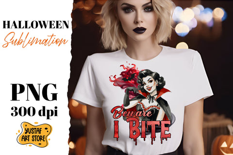 Retro Halloween sublimation design. Vampire sublimation. Sublimation Yustaf Art Store 