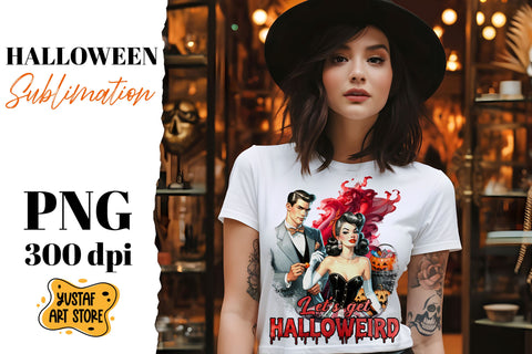 Retro Halloween sublimation design. Vampire sublimation. Sublimation Yustaf Art Store 