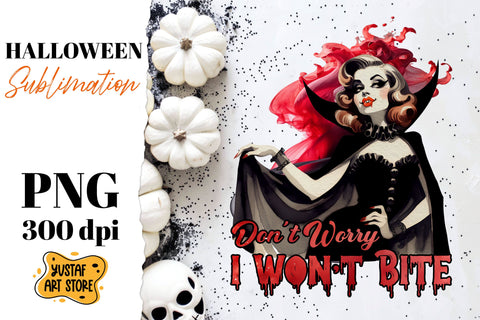 Retro Halloween sublimation design. Vampire sublimation. Sublimation Yustaf Art Store 