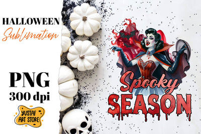 Retro Halloween sublimation design. Vampire sublimation. Sublimation Yustaf Art Store 