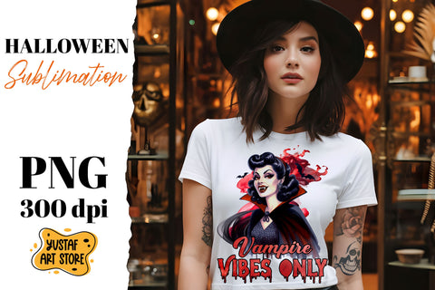 Retro Halloween sublimation design. Vampire sublimation. Sublimation Yustaf Art Store 