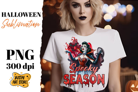Retro Halloween sublimation design. Vampire sublimation. Sublimation Yustaf Art Store 