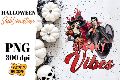 Retro Halloween sublimation design. Vampire sublimation. Sublimation Yustaf Art Store 