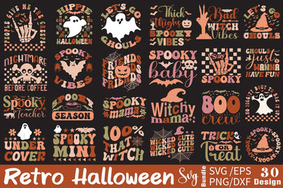 Retro Halloween SVG Bundle SVG Angelina750 