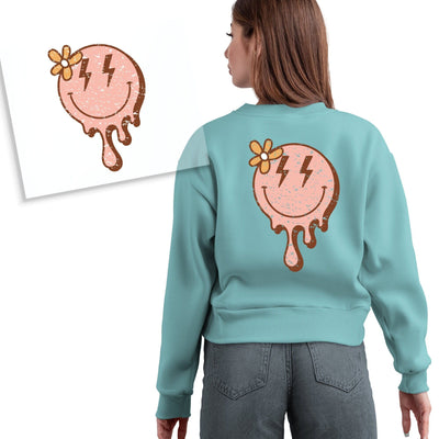 Retro Happy Face DTF Transfer Physical So Fontsy T-Shirt Iron-On Transfer Shop