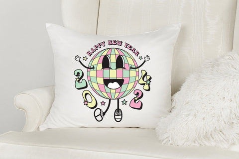 Retro Happy New Year 2024 Sublimation Sublimation CraftLabSVG 
