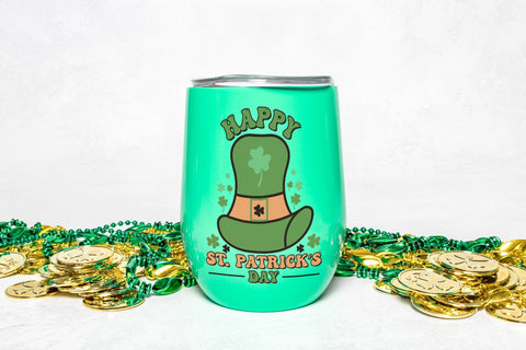 Retro Happy St. Patrick's Day PNG Sublimation Sublimation CraftLabSVG 