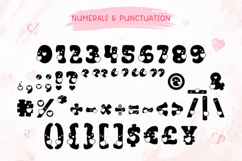 Retro Heart - Valentine Font Font AnningArts Design 