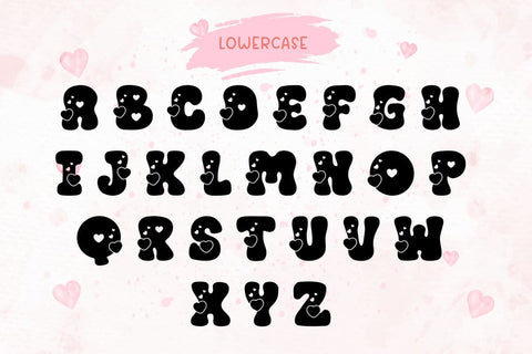 Retro Heart - Valentine Font Font AnningArts Design 