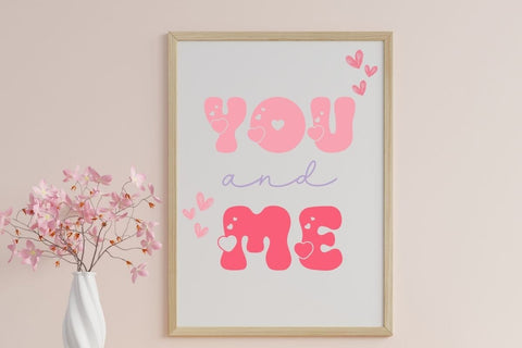 Retro Heart - Valentine Font Font AnningArts Design 