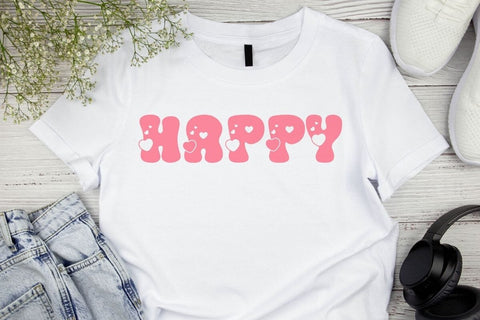 Retro Heart - Valentine Font Font AnningArts Design 