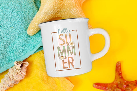 Retro Hello Summer PNG Sublimation Sublimation CraftLabSVG 