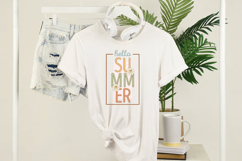 Retro Hello Summer PNG Sublimation Sublimation CraftLabSVG 