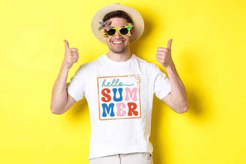 Retro Hello Summer SVG Cut File SVG CraftLabSVG 