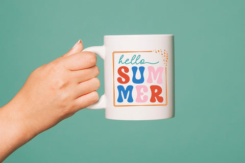 Retro Hello Summer SVG Cut File SVG CraftLabSVG 