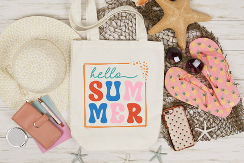 Retro Hello Summer SVG Cut File SVG CraftLabSVG 