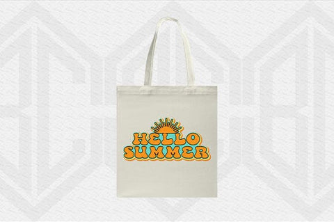 Retro Hello Summer SVG Sunshine Vintage Summer Design SVG BillahCrafts 