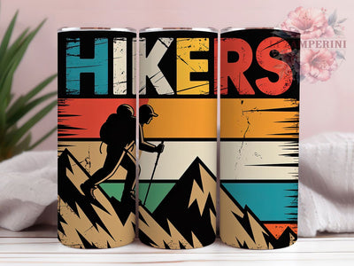 Retro Hikers Adventure 20oz Tumbler Wrap, Hikers, Adventure Lifestyle, Rustic Outdoor Design, Vintage Adventure, 20oz Tumbler Wrap, Sublimation PNG Sublimation Li Zamperini 